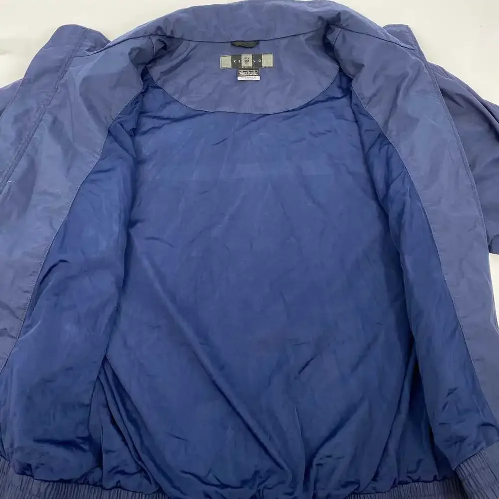 Nike Navy Blue Bomber Jacket | Men’s M Polyester, Regular Fit
